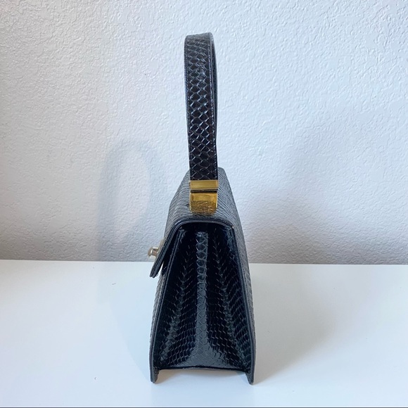 Vintage Koret Leather Handbag Shoulder Bag with chained coin purse - Picture 5 of 14